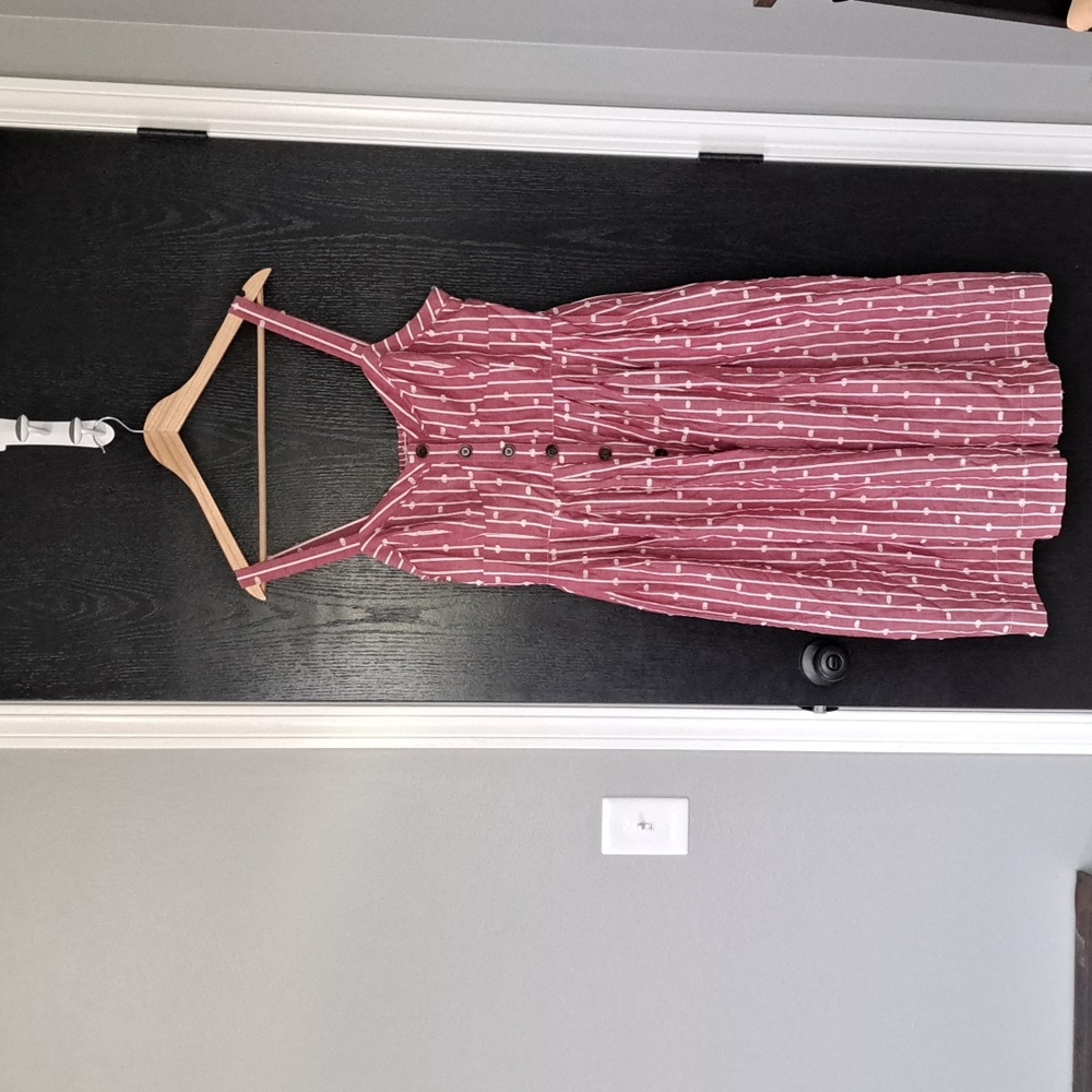 Anthropologie Mauve Hudson Midi Dress Size 14